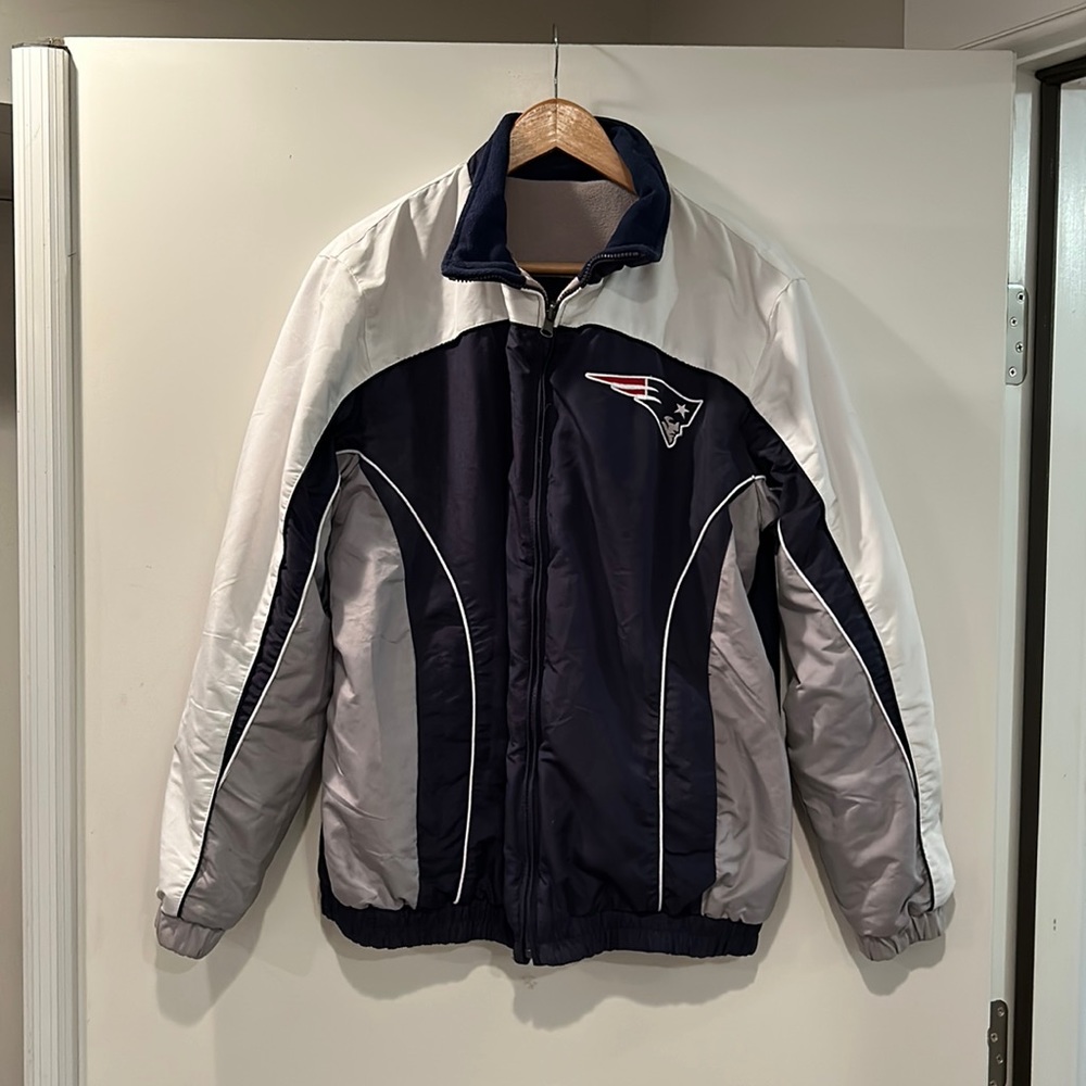 NFL New England Patriots Reversible Fleece Lined Jacket